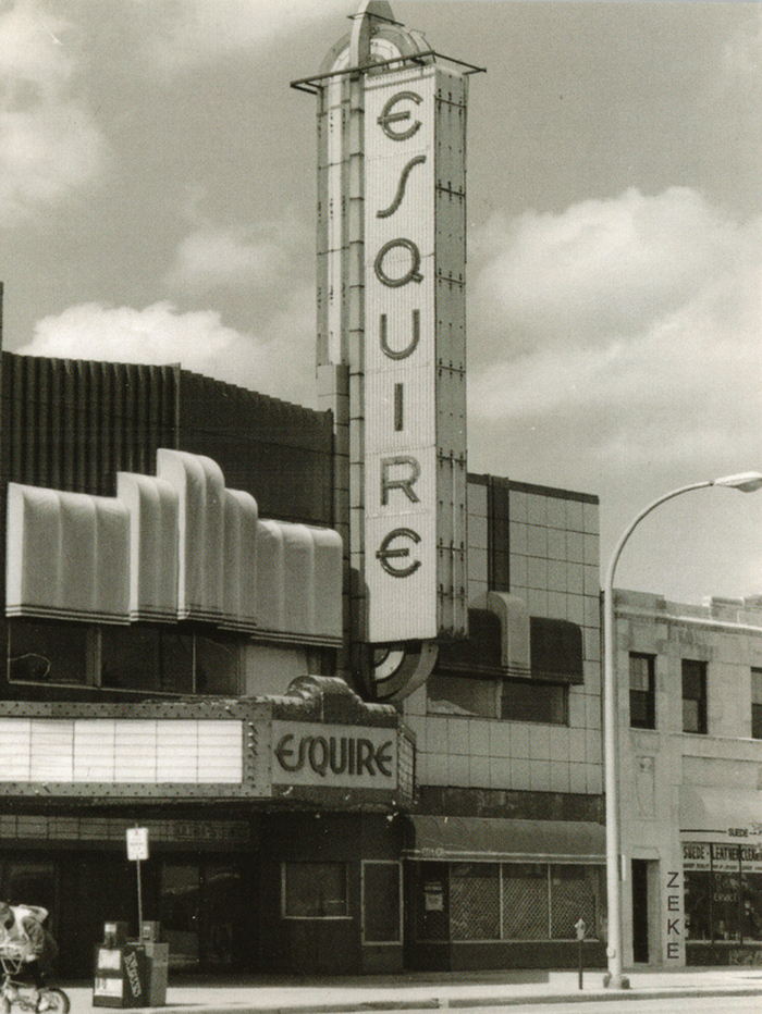 postcard Esquire Theatre, Grosse Pointe